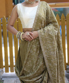 Dixz Fashion Aaisha: Timeless Soft Silk Saree with Exquisite Thread Embroidery
