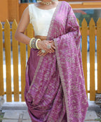 Dixz Fashion Aaisha: Timeless Soft Silk Saree with Exquisite Thread Embroidery