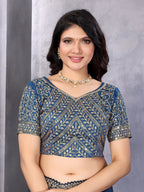 Dixz Fashion Perfect Saare- Chifforn Fabric - Embrodery Work