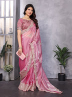 Dixz Fashion Perfect Saare- Chifforn Fabric - Embrodery Work