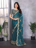 Dixz Fashion Perfect Saare- Chifforn Fabric - Embrodery Work