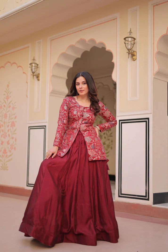 DIXZ FASHION PURE SIMMER VICHITRA READYMADE LEHENGA CHOLI COLLECTIONS