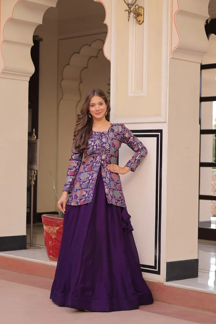 DIXZ FASHION PURE SIMMER VICHITRA READYMADE LEHENGA CHOLI COLLECTIONS