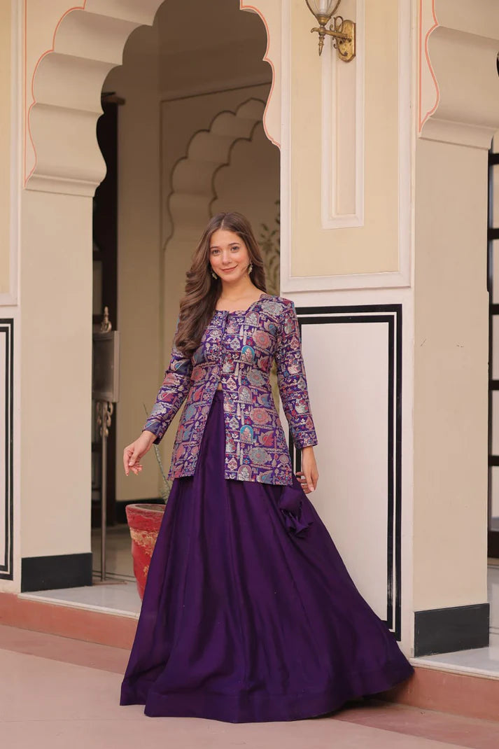 DIXZ FASHION PURE SIMMER VICHITRA READYMADE LEHENGA CHOLI COLLECTIONS
