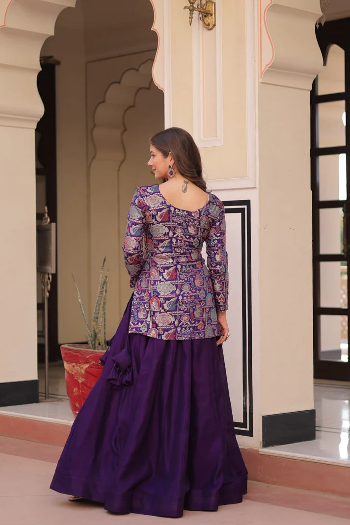 DIXZ FASHION PURE SIMMER VICHITRA READYMADE LEHENGA CHOLI COLLECTIONS