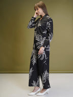 Cotton Rayon blackprinted Ready To wear Co-Ords Set