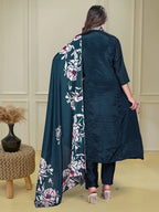 Elegant Chinnon Embroidered Suit Set