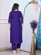 Dixz Fashion Elegant PV Chanderi Gown Style Kurti Set