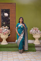 DIXZ FASHION PRESENTING BANARASI SILK SAREE WITH RICH PALLU