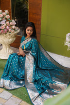 DIXZ FASHION PRESENTING BANARASI SILK SAREE WITH RICH PALLU