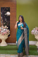 DIXZ FASHION PRESENTING BANARASI SILK SAREE WITH RICH PALLU