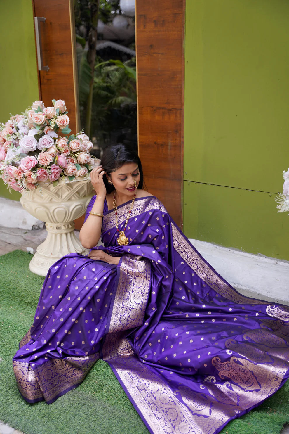 DIXZ FASHION PRESENTING BANARASI SILK SAREE WITH RICH PALLU