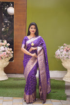 DIXZ FASHION PRESENTING BANARASI SILK SAREE WITH RICH PALLU