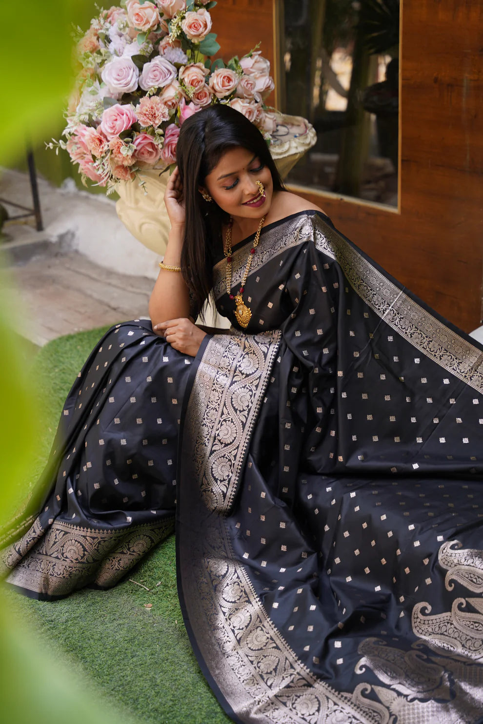 DIXZ FASHION PRESENTING BANARASI SILK SAREE WITH RICH PALLU