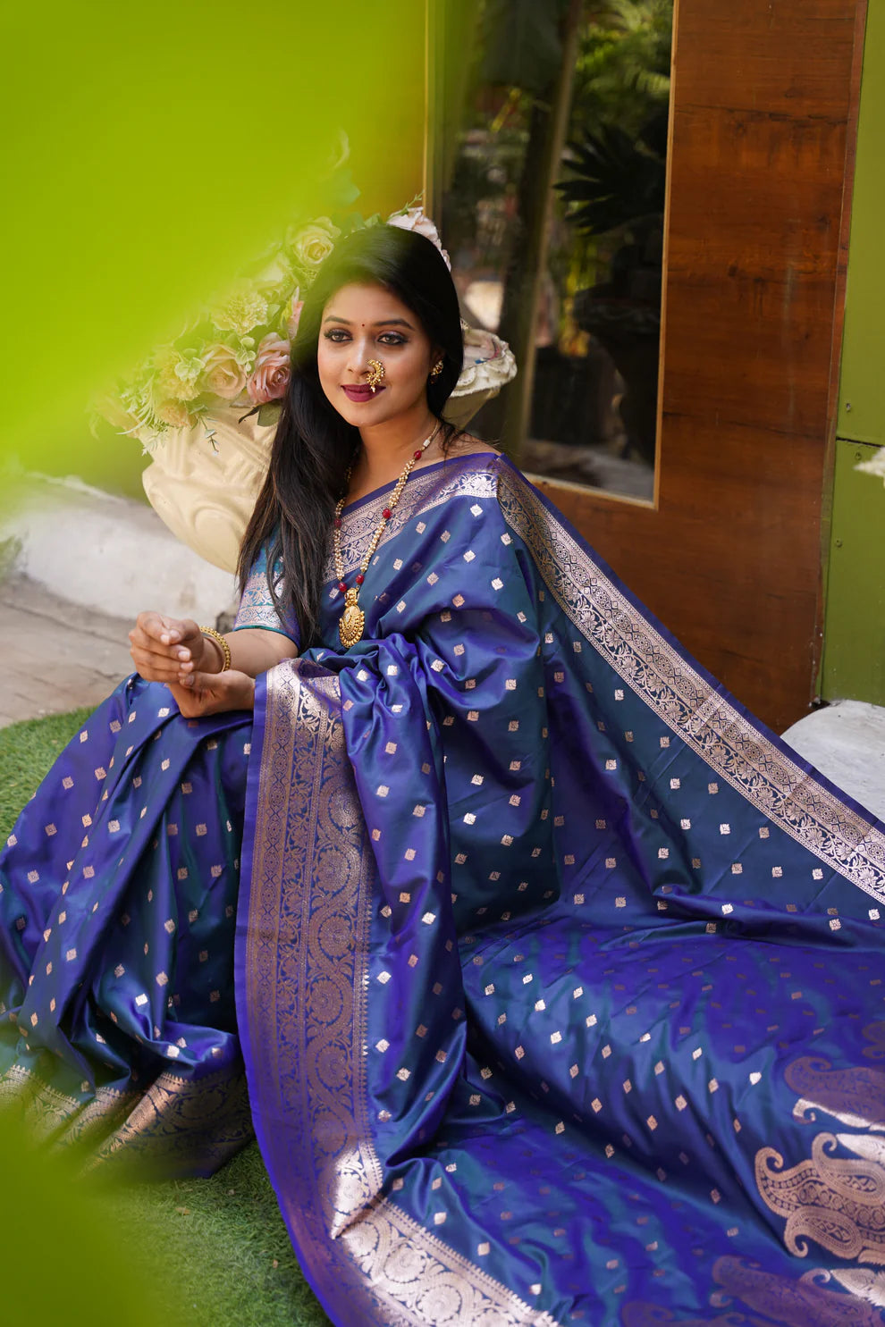 DIXZ FASHION PRESENTING BANARASI SILK SAREE WITH RICH PALLU