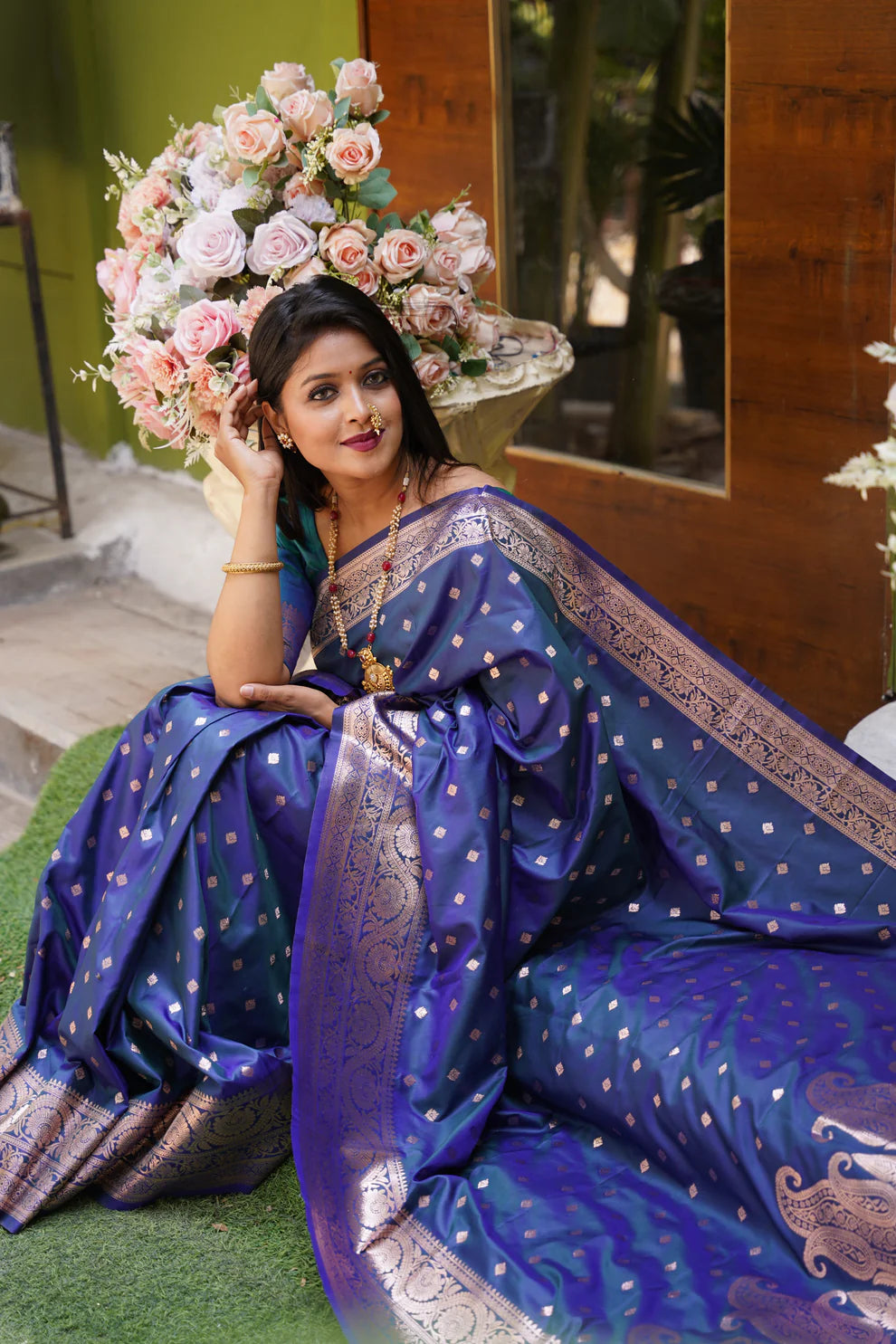 DIXZ FASHION PRESENTING BANARASI SILK SAREE WITH RICH PALLU