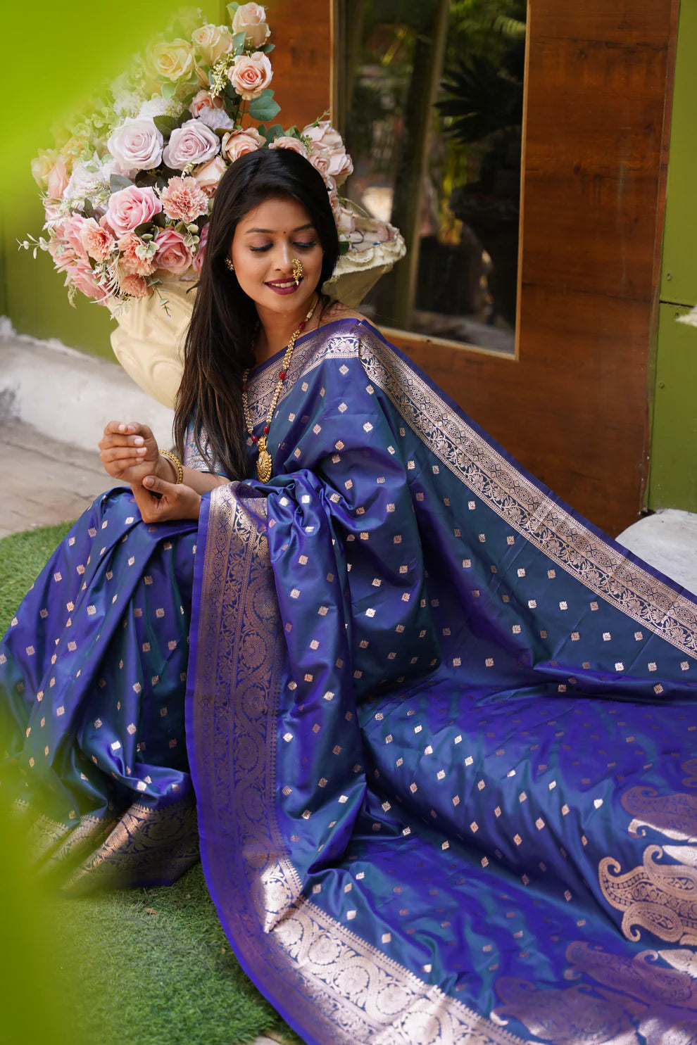 DIXZ FASHION PRESENTING BANARASI SILK SAREE WITH RICH PALLU