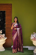 DIXZ FASHION PRESENTING BANARASI SILK SAREE WITH RICH PALLU