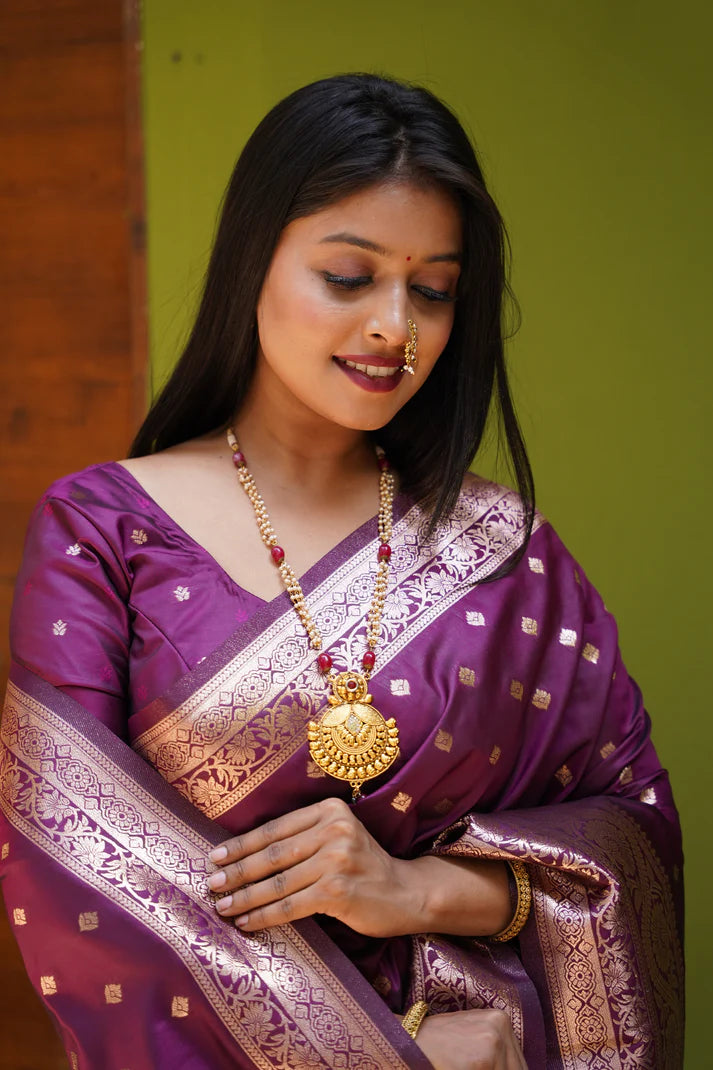 DIXZ FASHION PRESENTING BANARASI SILK SAREE WITH RICH PALLU