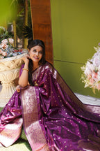 DIXZ FASHION PRESENTING BANARASI SILK SAREE WITH RICH PALLU