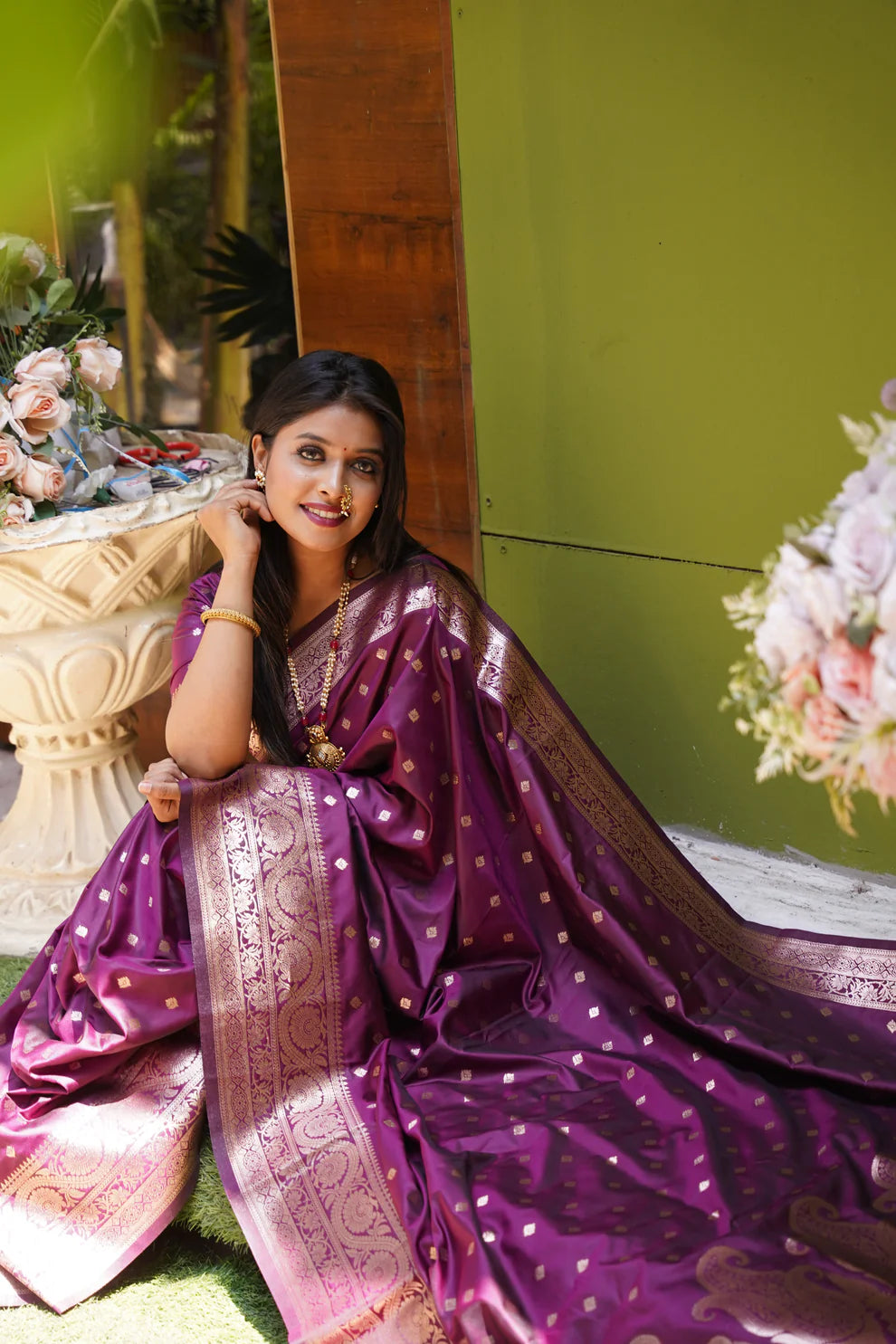 DIXZ FASHION PRESENTING BANARASI SILK SAREE WITH RICH PALLU