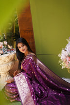 DIXZ FASHION PRESENTING BANARASI SILK SAREE WITH RICH PALLU