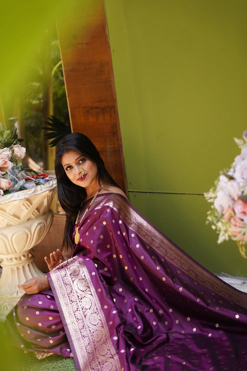 DIXZ FASHION PRESENTING BANARASI SILK SAREE WITH RICH PALLU