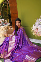 DIXZ FASHION PRESENTING BANARASI SILK SAREE WITH RICH PALLU