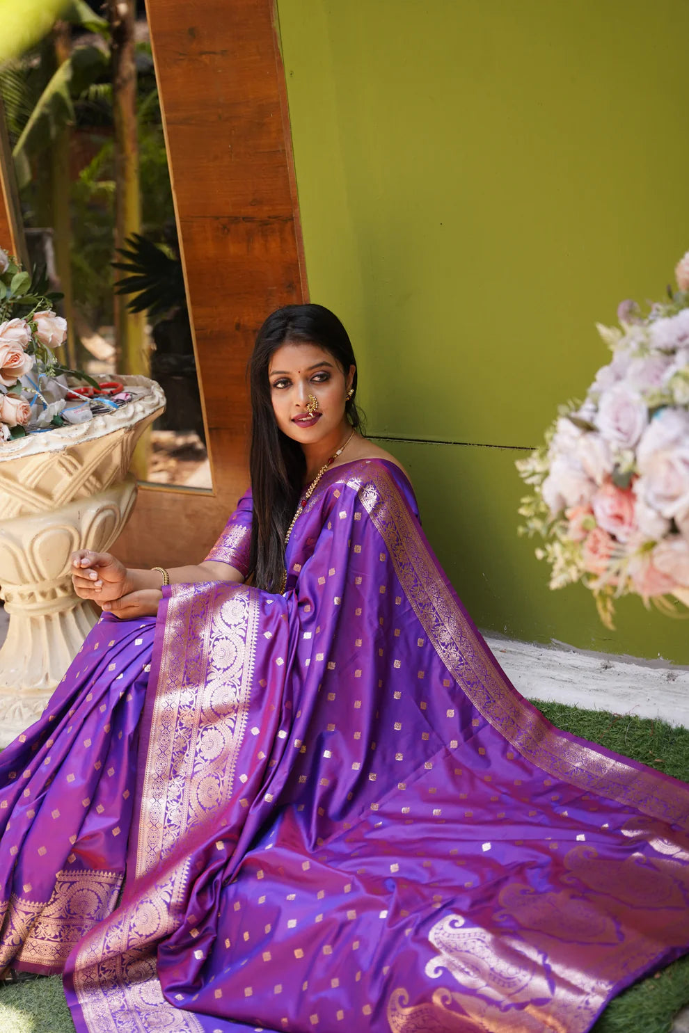 DIXZ FASHION PRESENTING BANARASI SILK SAREE WITH RICH PALLU