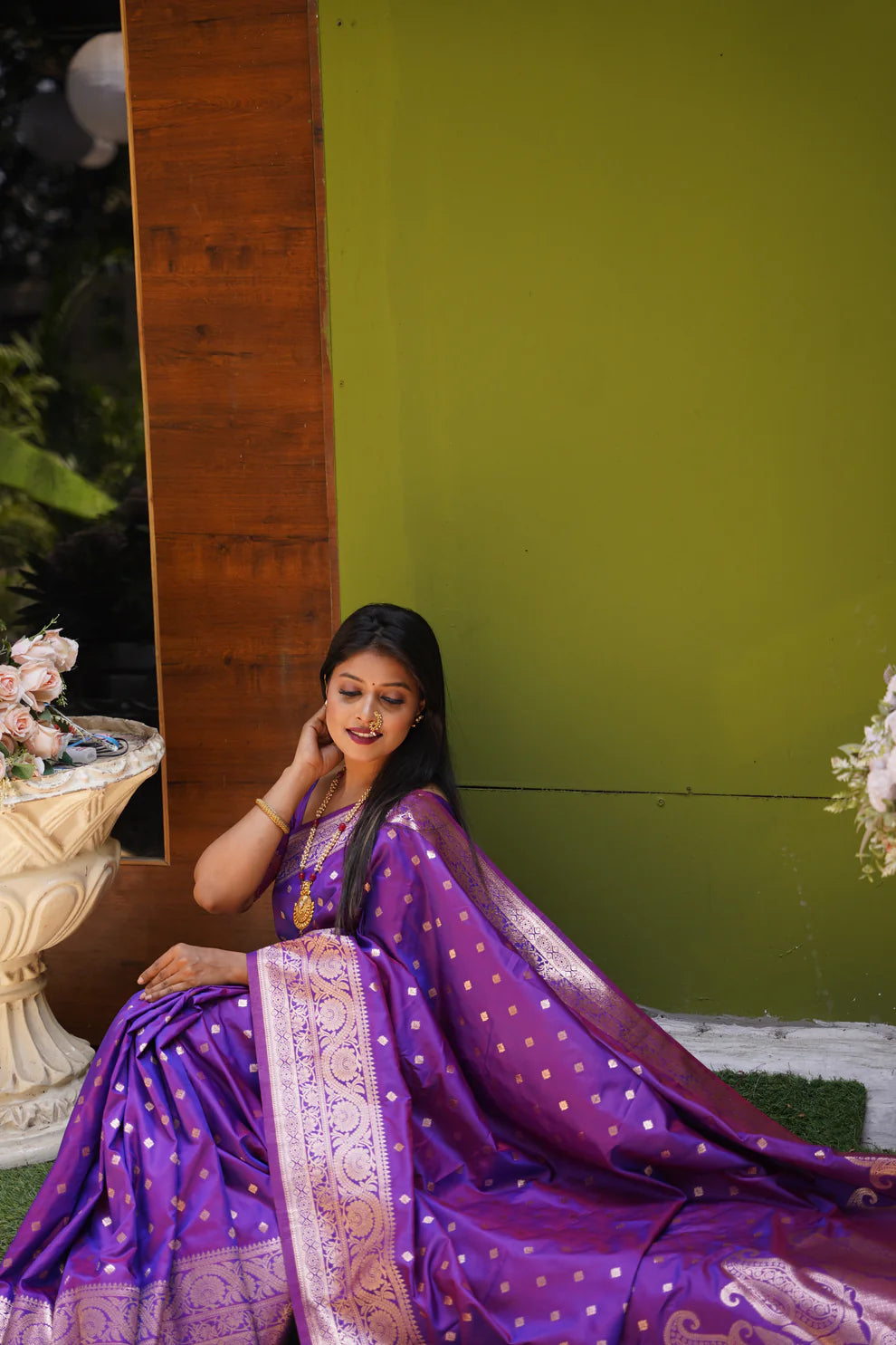DIXZ FASHION PRESENTING BANARASI SILK SAREE WITH RICH PALLU