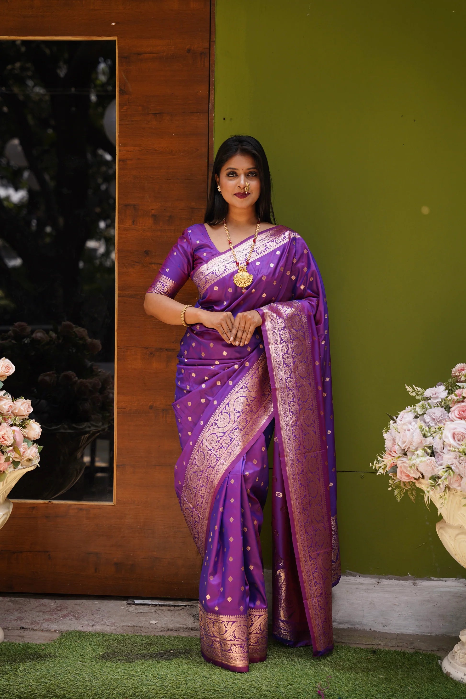 DIXZ FASHION PRESENTING BANARASI SILK SAREE WITH RICH PALLU