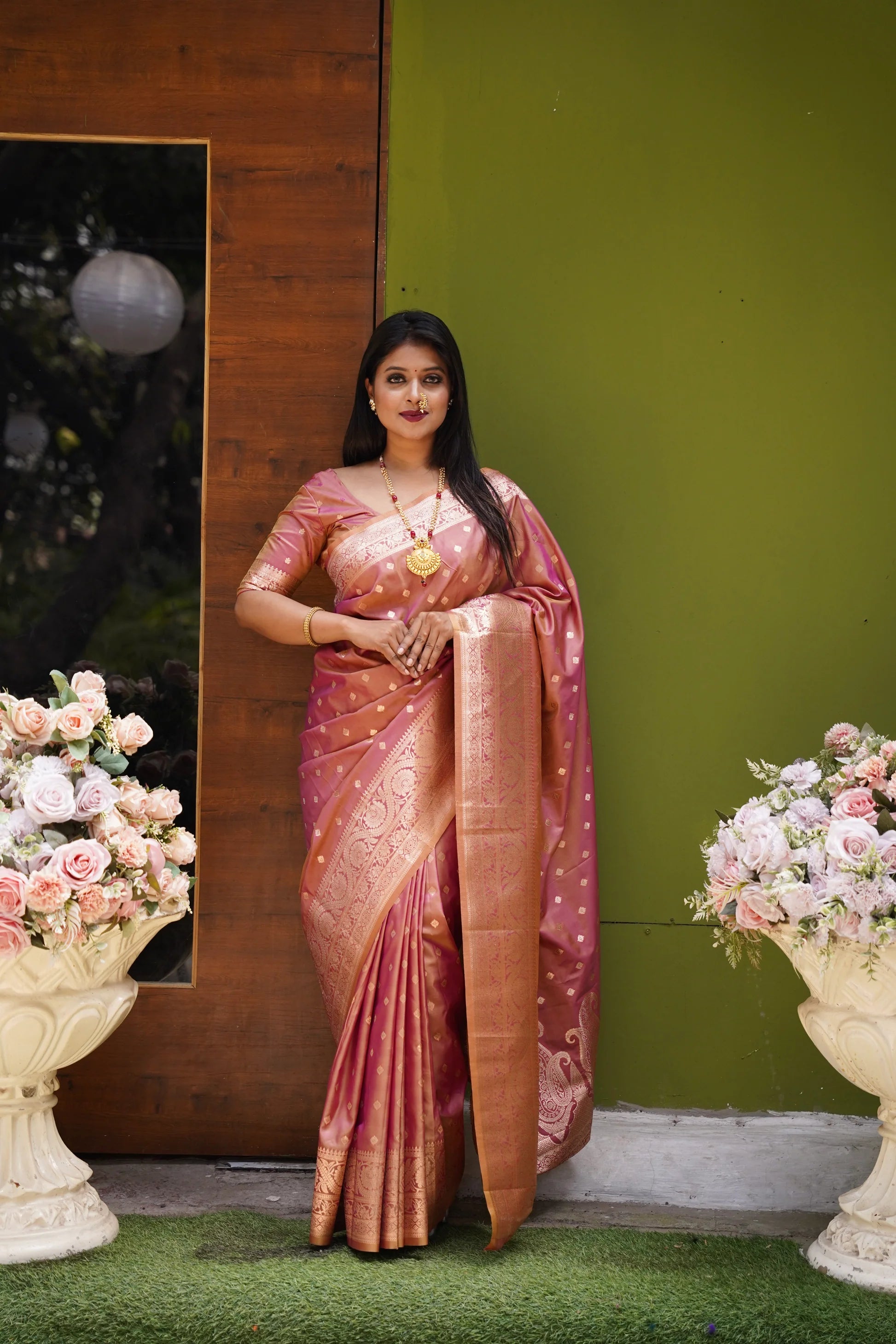 DIXZ FASHION PRESENTING BANARASI SILK SAREE WITH RICH PALLU