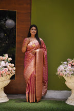 DIXZ FASHION PRESENTING BANARASI SILK SAREE WITH RICH PALLU