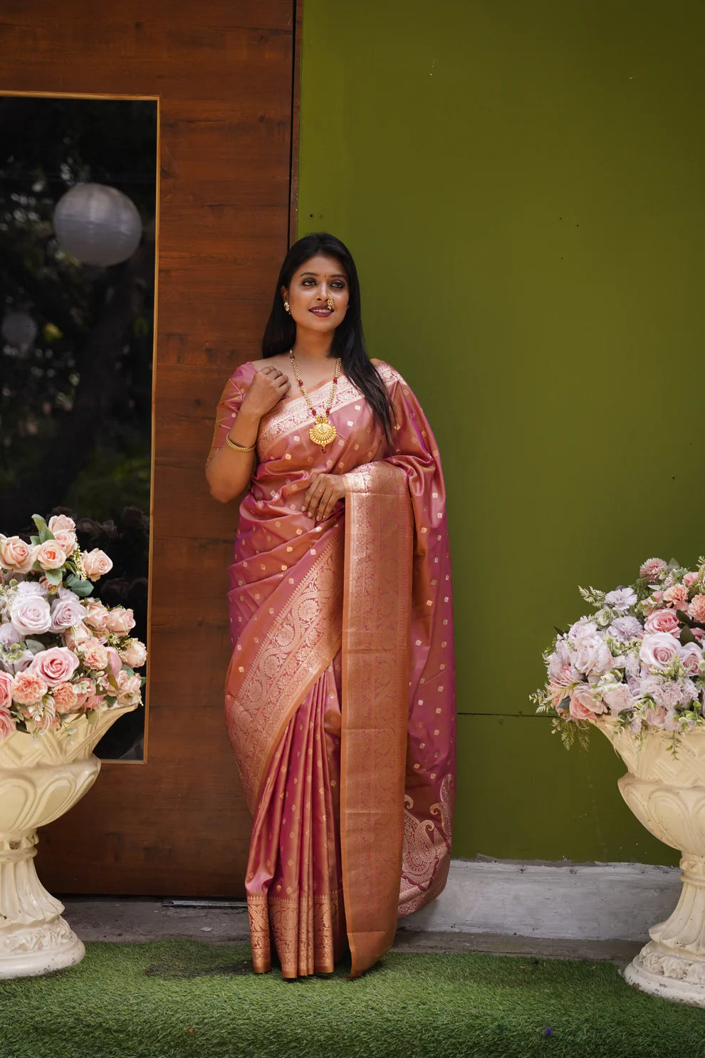 DIXZ FASHION PRESENTING BANARASI SILK SAREE WITH RICH PALLU