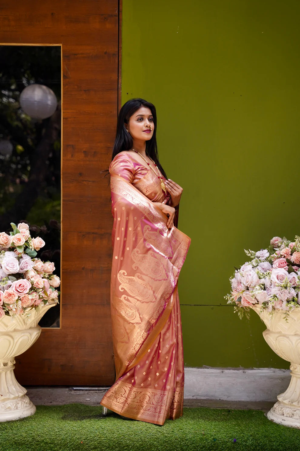 DIXZ FASHION PRESENTING BANARASI SILK SAREE WITH RICH PALLU