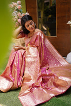 DIXZ FASHION PRESENTING BANARASI SILK SAREE WITH RICH PALLU