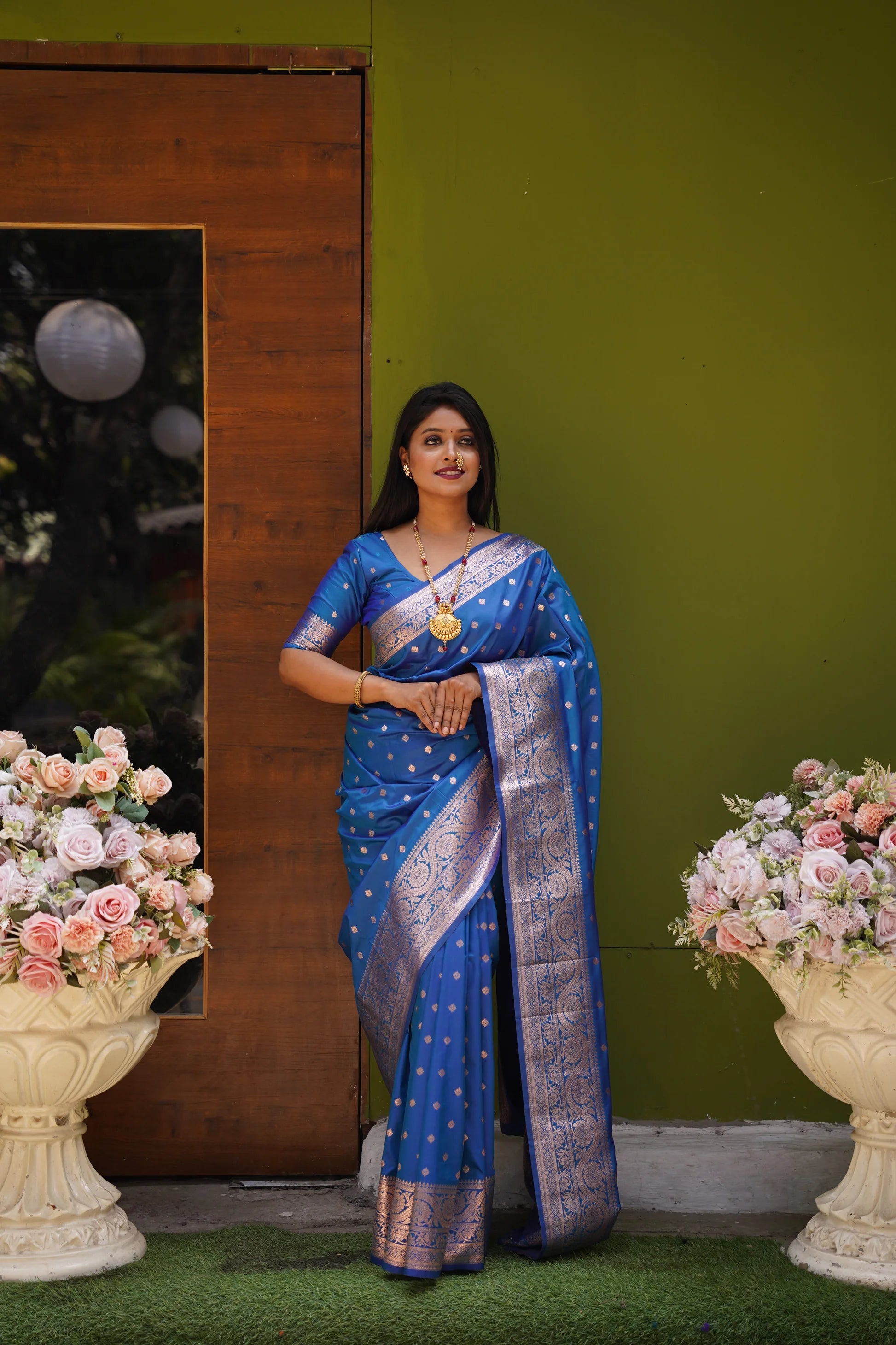 DIXZ FASHION PRESENTING BANARASI SILK SAREE WITH RICH PALLU
