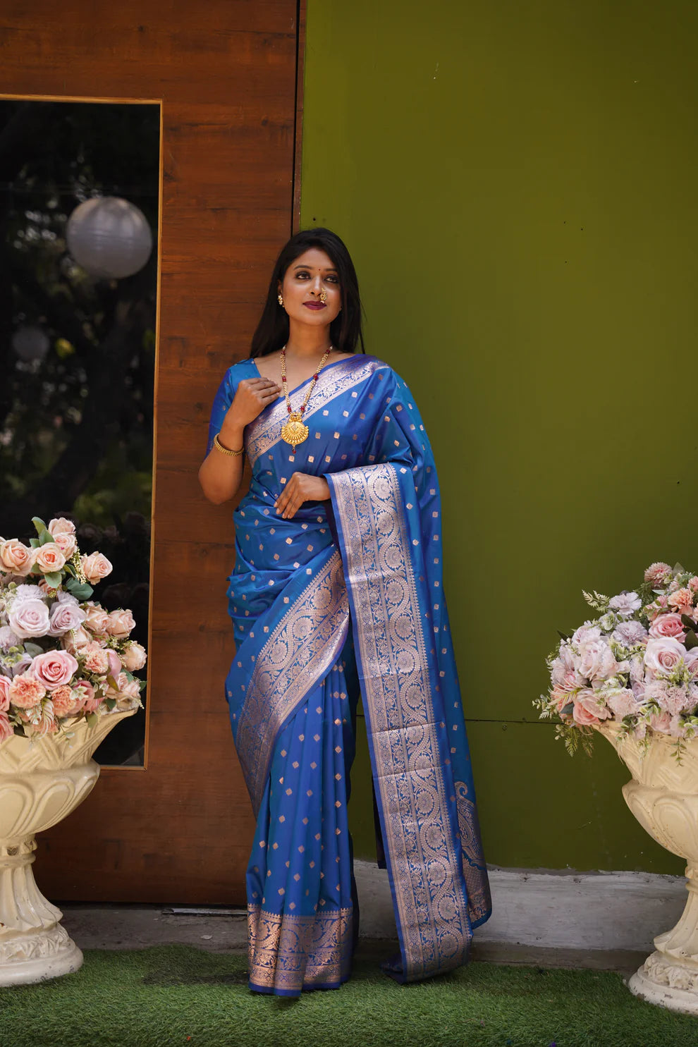DIXZ FASHION PRESENTING BANARASI SILK SAREE WITH RICH PALLU