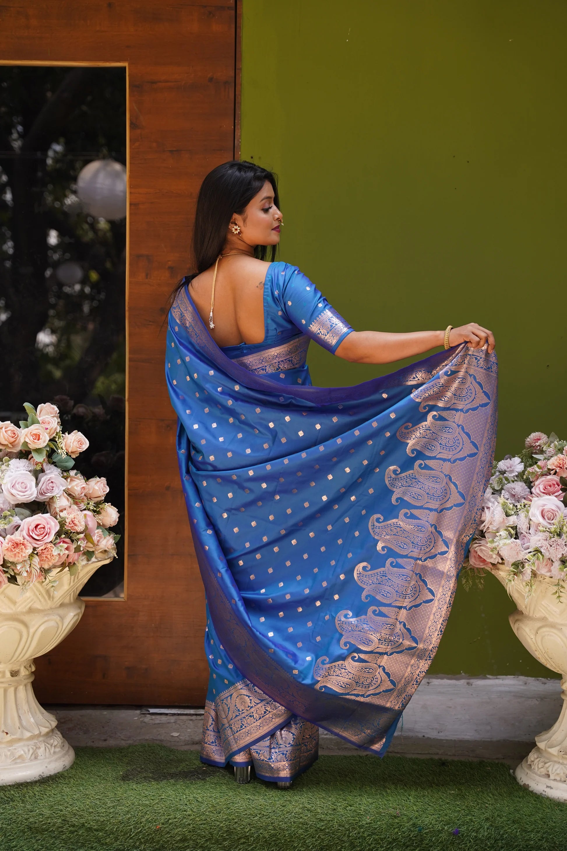 DIXZ FASHION PRESENTING BANARASI SILK SAREE WITH RICH PALLU