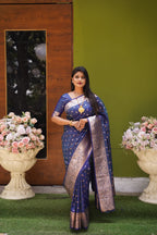 DIXZ FASHION PRESENTING BANARASI SILK SAREE WITH RICH PALLU