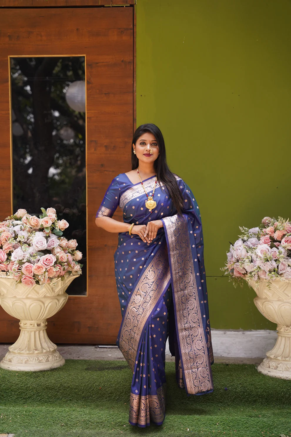 DIXZ FASHION PRESENTING BANARASI SILK SAREE WITH RICH PALLU