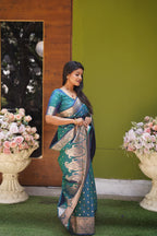 DIXZ FASHION PRESENTING BANARASI SILK SAREE WITH RICH PALLU