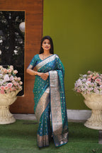 DIXZ FASHION PRESENTING BANARASI SILK SAREE WITH RICH PALLU
