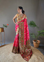 Dixz Fashion Beautiful Lucknowi Concept weaving saree