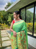 DIXZ FASHION PURE PAITHANI SILK SAREE