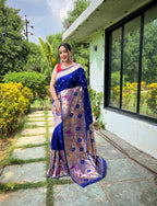 DIXZ FASHION PURE PAITHANI SILK SAREE