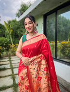 DIXZ FASHION PURE PAITHANI SILK SAREE