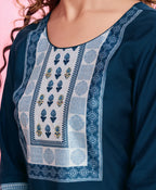 Dixz Fashion Elegant Viscose Silk Ethnic Suit Set with Printed Dupatta – Premium Quality