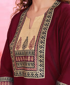 Dixz Fashion Elegant Viscose Silk Ethnic Suit Set with Printed Dupatta – Premium Quality