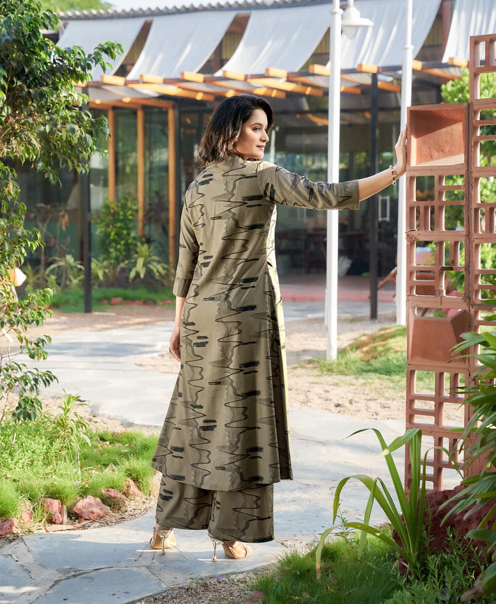 Summer Special: Premium Heavy Mill Rayon Cotton Kurti Set with Side Pockets (Top & Bottom Included)